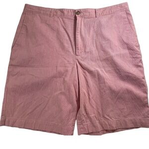 Banana Republic Shorts Red Striped Casual Chino Shorts‎ Size 38